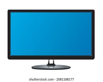 TV flat screen lcd, plasma realistic illustration, tv mock up. 