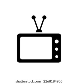 icono vectorial de estilo plano de tv