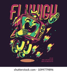 TV Flyhigh Illustration