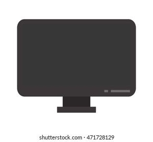 tv gadget television display technology icon. Flat and Isolated design. Vector illustration