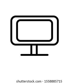 tv game line icon on white background