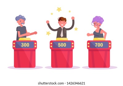 Tv Game Show Vector Cartoon Isolated Stock Vector (Royalty Free ...