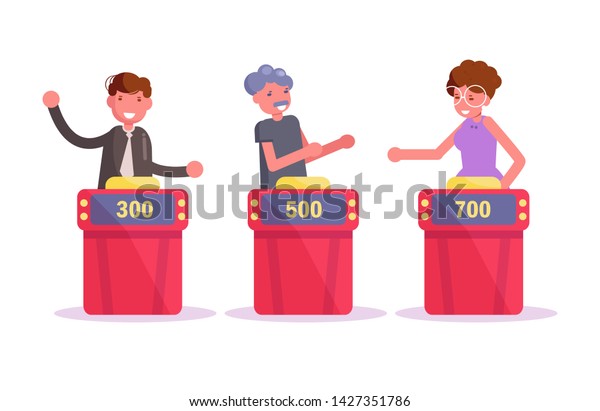 Tv Game Show Vector Cartoon Isolated Stock Vector (Royalty Free ...