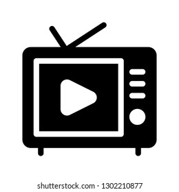 TV glyph icon