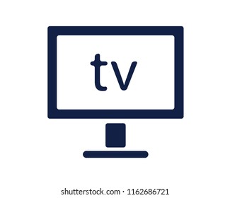 tv glyph icon , designed for web and apps