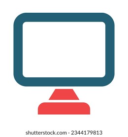 Tv Glyph Two Color Icon For Personal And Commercial Use.

