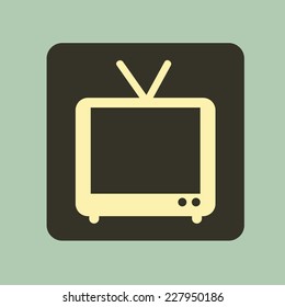 Tv Graphic Design Vector Illustration Stock Vector (Royalty Free ...