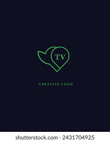 Diseño de logotipo verde de TV. Diseño del logotipo del vector de la TV para el negocio.
