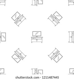 Tv home cinema pattern seamless vector repeat geometric for any web design
