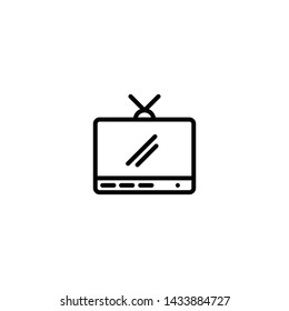 TV, home decoration symbol vector icon