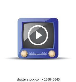 tv icon - Shutterstock ID 186843845