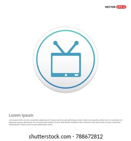 TV Icon Background icon template