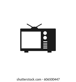 TV Icon Badge Vector