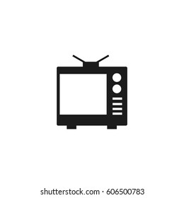 TV Icon Badge Vector
