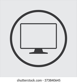 TV Icon in a Circle