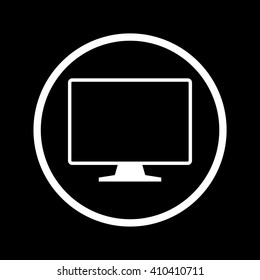 TV Icon in a Circle