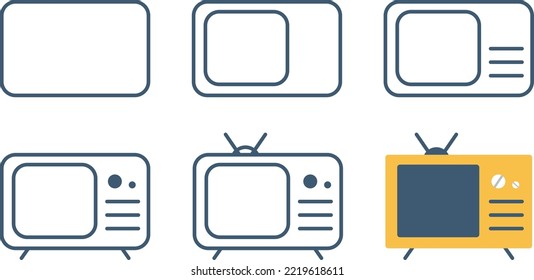 TV Icon Design and how to create its help easy edit