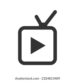 tv icon design isolated on white background