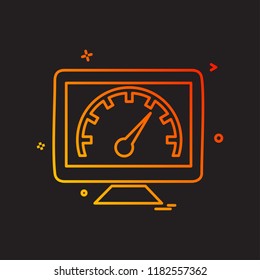 TV icon design vector