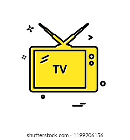 Tv icon design vector