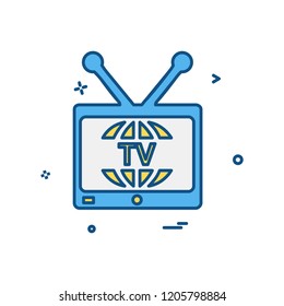 TV icon design vector