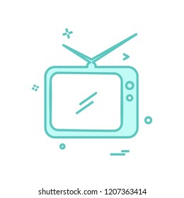 TV icon design vector