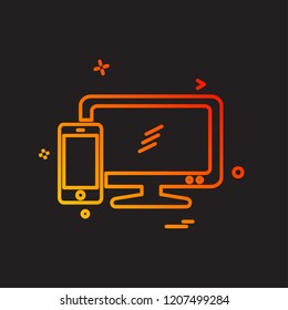 Tv icon design vector