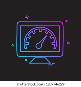 TV icon design vector