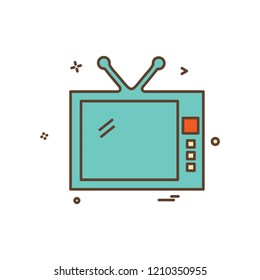 TV icon design vector
