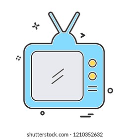 TV icon design vector