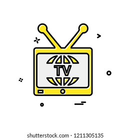 TV icon design vector