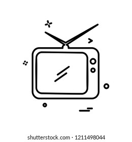 TV icon design vector