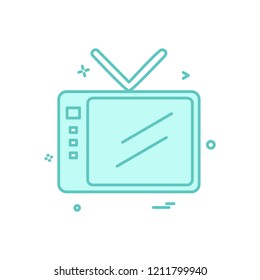 TV icon design vector
