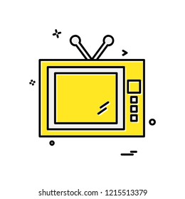 TV icon design vector