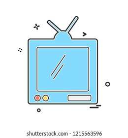 Tv icon design vector