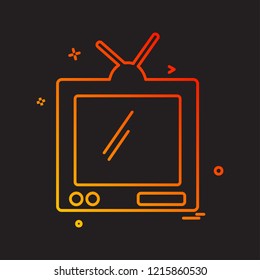 Tv icon design vector