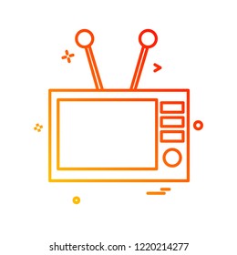 TV icon design vector