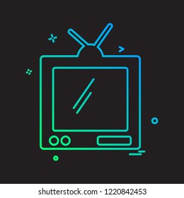 Tv icon design vector