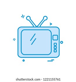 TV icon design vector