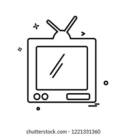 Tv icon design vector