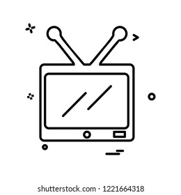 TV icon design vector