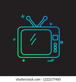 TV icon design vector