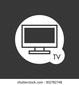 tv icon design, vector illustration eps10 graphic 