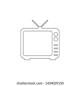 TV icon. Element of web for mobile concept and web apps icon. Outline, thin line icon for website design and development, app development