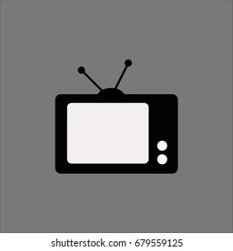 tv icon flat design
