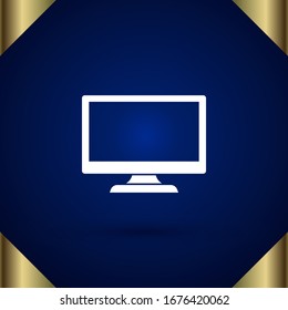 Tv icon. Flat design style. Vector EPS 10.