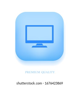 Tv icon. Flat design style. Vector EPS 10.