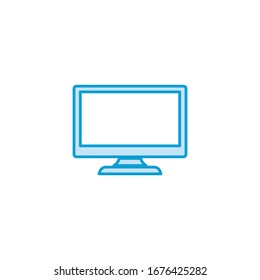 Tv icon. Flat design style. Vector EPS 10.
