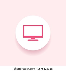 Icono de TV. Diseño plano. Vector EPS 10.