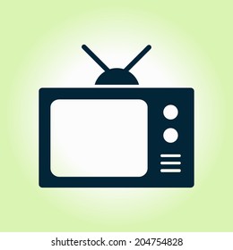 Tv icon. Flat design style. Vector EPS 10. 